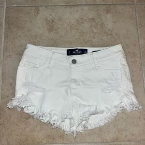 Size 24/0 Hollister Women's White Distressed Shorts